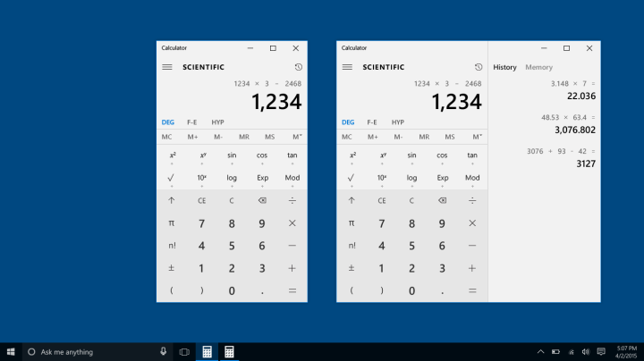 Ứng dụng Calculator trên Windows - SurfacePro.vn
